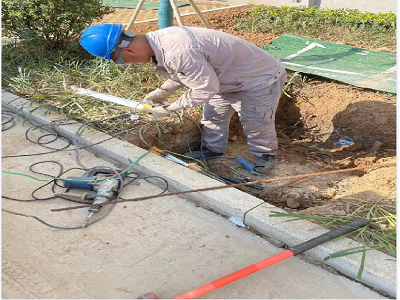 馬鞍山九華東路二期電力工井，保護(hù)管工程